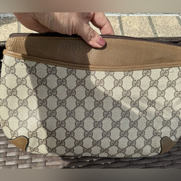 Gucci Monogram Supreme Sherry Web Ophidia Clutch Bag / Conversion Kit / Strap - Picture 4 of 10